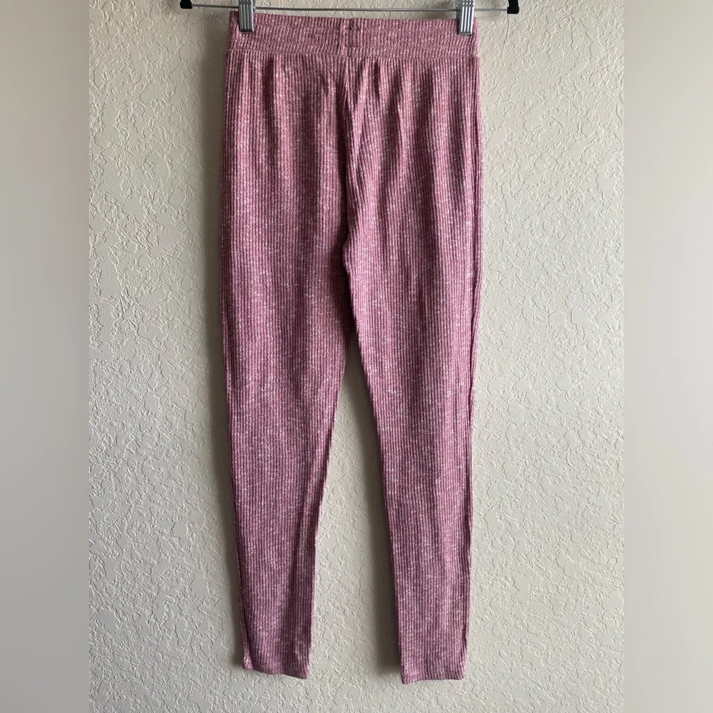Gymshark Slounge Ribbed Jogger Leggings in Plum Marl ~ Small - Picture 5 of 7